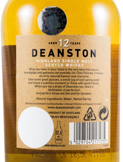 Deanston Un-chill Filtered 12 anos