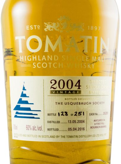 2004 Tomatin Vintage Select Single Cask N.º 35281