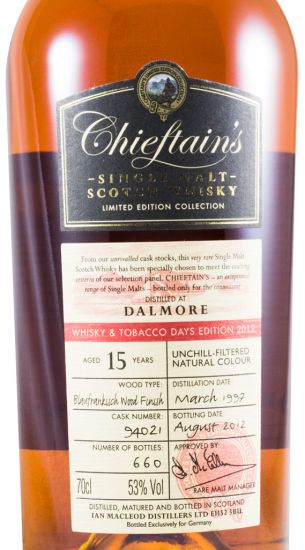 1997 Chieftain's 15 years Cask 94021 (Dalmore)