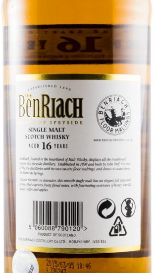 The BenRiach 16 anos Heart of Speyside
