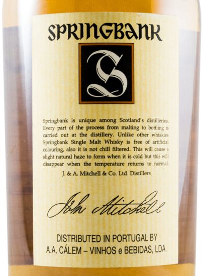 Springbank 10 anos (rótulo claro)
