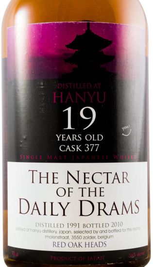 1991 Hanyu The Nectar of the Daily Drams Cask N.º 377 Single Malt (bottled in 2010)