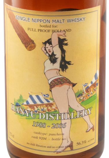 Hanyu Full Proof Holland 1988-2006 Cask N.º 9204 72cl