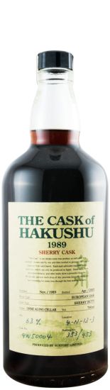1989 The Cask of Hakushu Sherry Cask Pure Malt