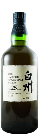 Suntory Hakushu Single Malt 25 anos