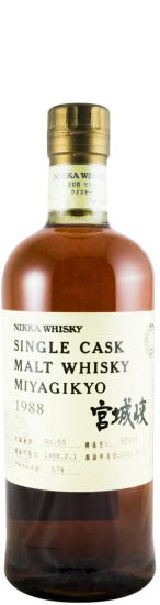 1988 Nikka Miyagikyo Single Cask N.º 92414 Lote 55