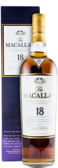 Macallan 18 anos Sherry Cask (engarrafado em 1997)