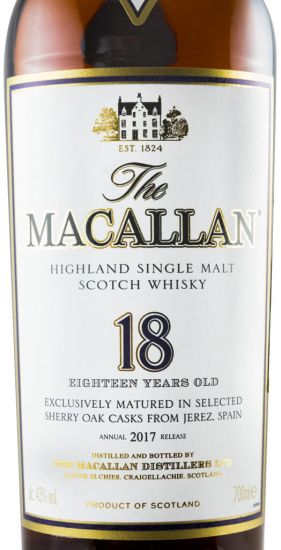 2017 Macallan 18 years Sherry Cask