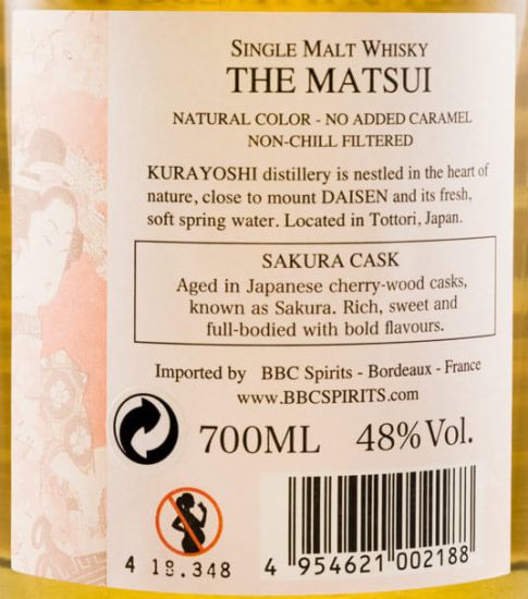 The Matsui Sakura Cask Single Malt