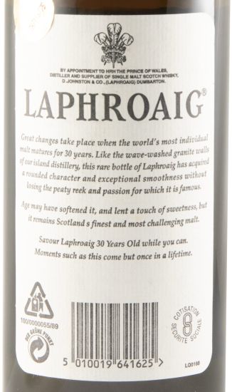 Laphroaig Extremely Rare 30 anos