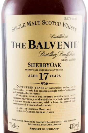 Balvenie 17 anos Sherry Oak