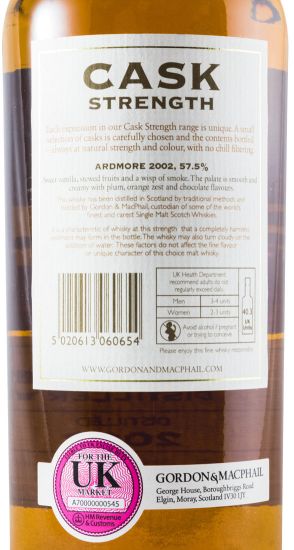 2002 Ardmore Cask Strength Gordon & MacPhail