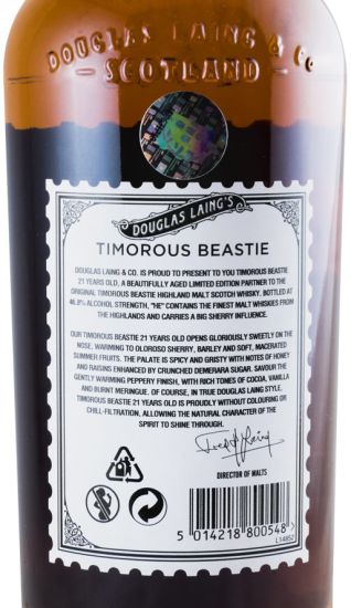 Douglas Laing’s Timorous Beastie 21 years Sherry Edition
