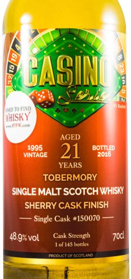 Pack Tobermory 21 years Casino Series