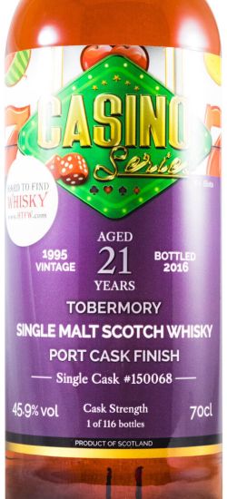 Pack Tobermory 21 years Casino Series