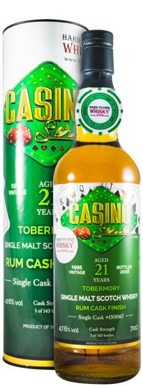 1995 Tobermory 21 years Rum Cask Casino Series