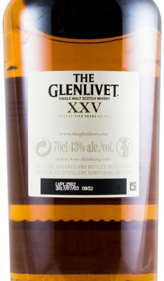 Glenlivet XXV 25 years Batch N.º 0216C