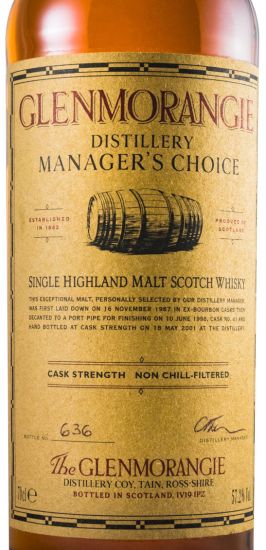 1987 Glenmorangie Manager's Choice