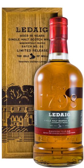 Ledaig 18 anos Batch Two Spanish Sherry Wood Finish