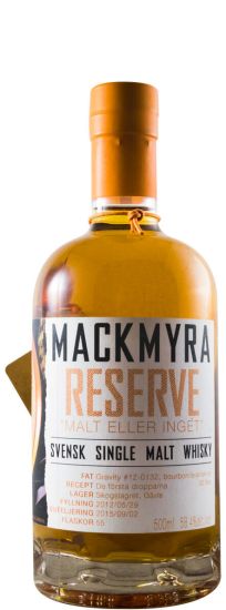 2012 Mackmyra Reserve 50cl