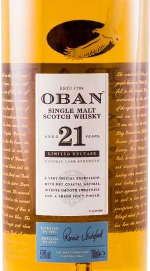 Oban 2018 Limited Release 21 anos