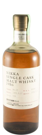 1986 Nikka Single Cask N.º 80283 Lote 23 (engarrafado em 2008)