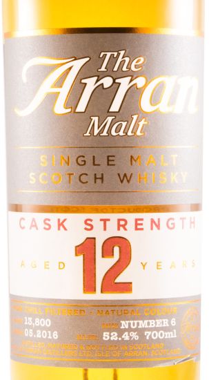 Arran 12 anos Cask Strength (engarrafado em 2016)