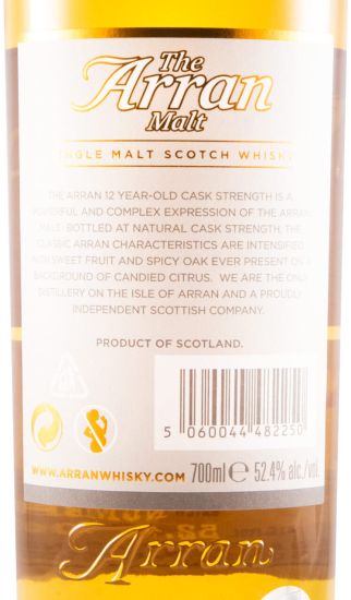 Arran 12 anos Cask Strength (engarrafado em 2016)