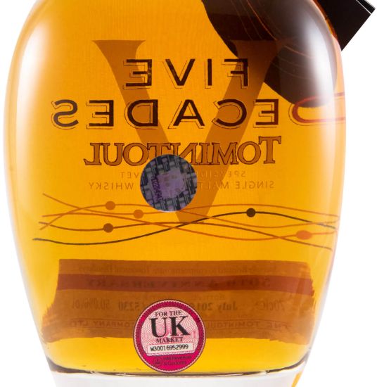 Tomintoul Five Decades 50th Anniversary (engarrafado em 2015)