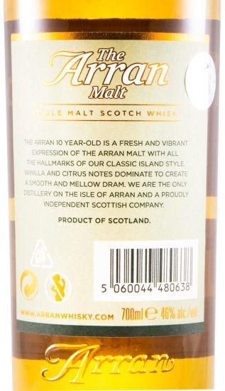 Arran 10 anos c/2 Copos