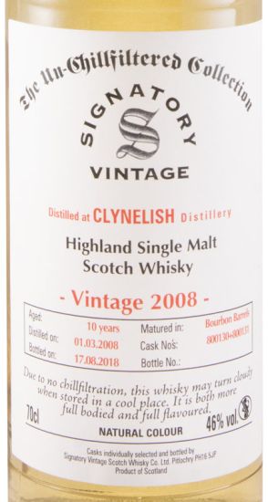 2008 Signatory Vintage Clynelish
