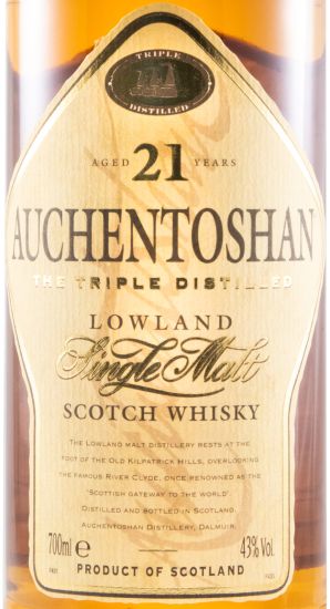 Auchentoshan 21 anos Triple Distilled Lowland