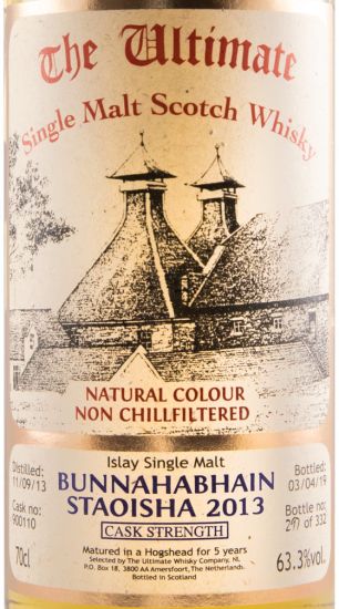 2013 The Ultimate Bunnahabhain Staoisha Cask Strenght