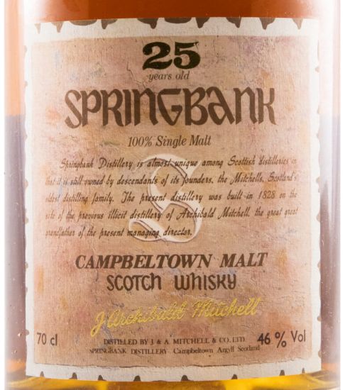 Springbank 25 anos (garrafa antiga)