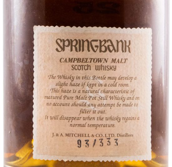 Springbank 25 anos (garrafa antiga)