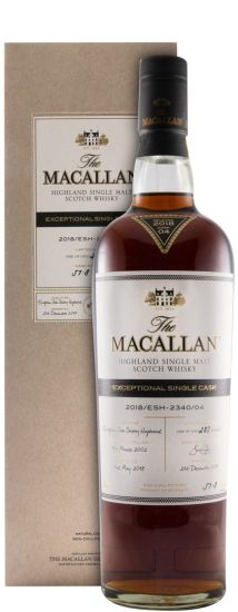 2018 Macallan Exceptional Single Cask
