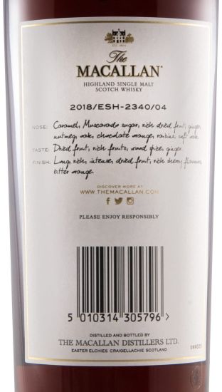 2018 Macallan Exceptional Single Cask