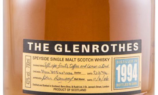 1994 Glenrothes (bottled in 2009)