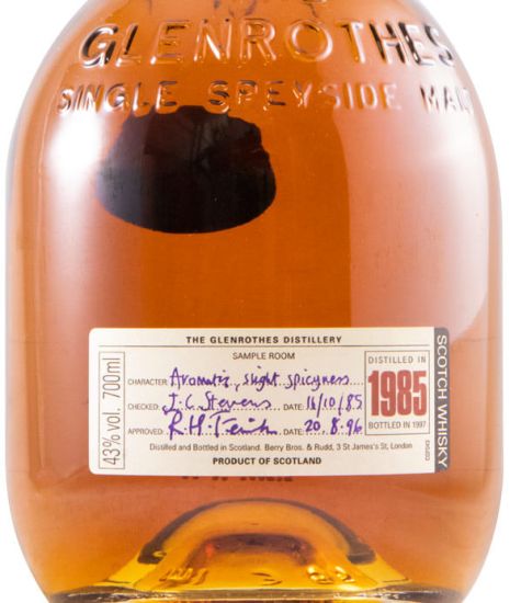 1985 Glenrothes (engarrafado em 1997)