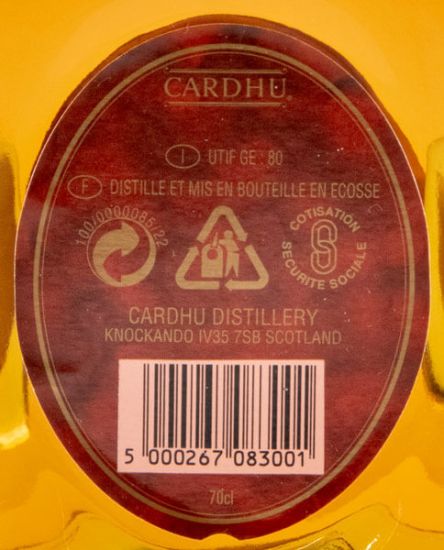 Cardhu 12 years w/2 Glasses