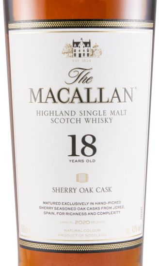 2020 Macallan 18 anos Sherry Cask