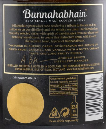 Bunnahabhain Stiuireadair