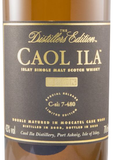 2008 Caol Ila Moscatel Cask Wood Limited Edition (bottled in 2020)
