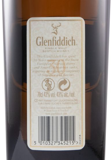 Glenfiddich 30 anos 43%