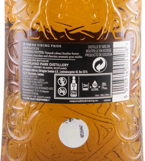 Highland Park Viking Pride Batch 18 anos (engarrafado em 2019)