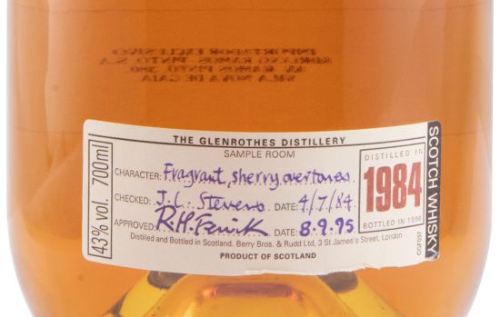 1984 Glenrothes (engarrafado em 1996)