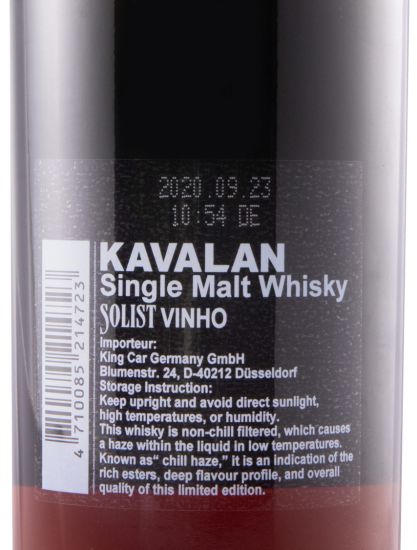 Kavalan Solist Vinho Barrique Single Malt 58.6%