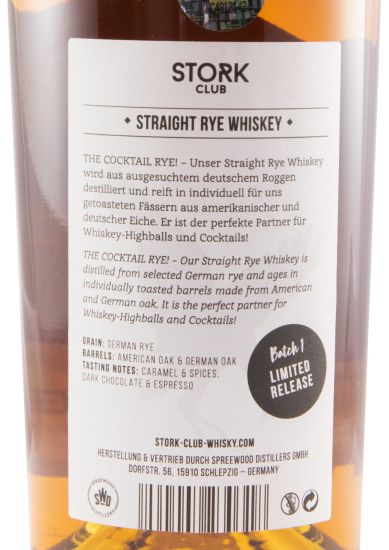 Stork Club Straight Rye
