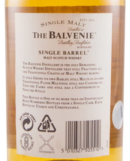 Balvenie Single Barrel Cask N.º 3391 15 anos