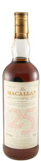 Macallan 25th Anniversary 25 anos (caixa de madeira)